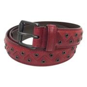 Pre-owned Fabric belts Bottega Veneta Vintage , Red , Dames