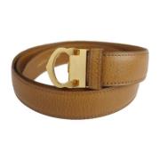 Pre-owned Fabric belts Cartier Vintage , Brown , Dames