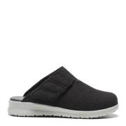 Klittenbandslippers New Feet , Black , Dames