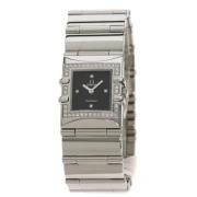 Pre-owned Stainless Steel watches Omega Vintage , Black , Dames