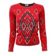 Pre-owned Fabric tops Chanel Vintage , Red , Dames