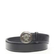 Pre-owned Leather belts Versace Pre-owned , Black , Dames
