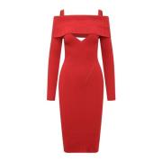 Knitted Dresses Andrea Adamo , Red , Dames