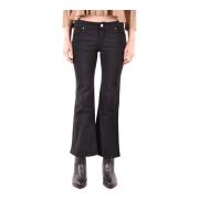 Stijlvolle Cropped Jeans voor Vrouwen Armani , Black , Dames