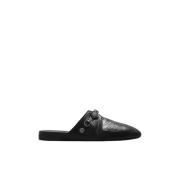 Cosy Cagole leather slides Balenciaga , Black , Heren