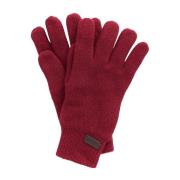 Zachte gebreide handschoenen met geribbelde boorden Barbour , Red , Un...