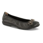 Ballerinas Caprice , Black , Dames