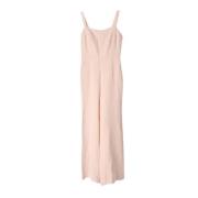 Zijden Statement Jumpsuit Chanel , Beige , Dames