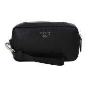 Stijlvolle Heren Toilettas Emporio Armani , Black , Heren