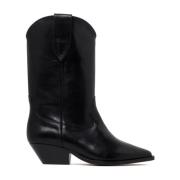 Zwarte Kalfsleren Boots Isabel Marant , Black , Dames