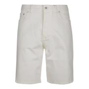 WB Gebleekte Witte Denim Shorts Kenzo , White , Heren