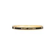 Messing armband met logo Marc Jacobs , Black , Dames