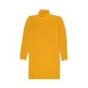 Daggebreide jurk Michael Kors , Yellow , Dames