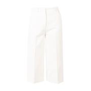 Loszittende Hoge Taille Ritsbroek Pinko , White , Dames