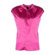 Zijden Blouse Pinko , Pink , Dames