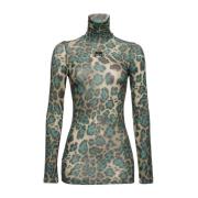 Dolcevita Jersey Pinko , Green , Dames