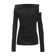 Lucido Jersey T-Shirt Pinko , Black , Dames