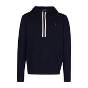 Navyblauwe Geborduurde Logo Hoodie Polo Ralph Lauren , Blue , Heren