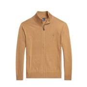 Iconische Wol Zip-Up Sweater Polo Ralph Lauren , Brown , Heren