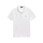 Zachte Katoenen Slim Fit Polo met Korte Mouwen Polo Ralph Lauren , Whi...