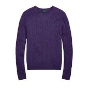 Julianna Valley Purple Twist Gebreide Trui Polo Ralph Lauren , Purple ...