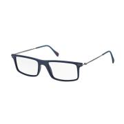 Stijlvolle blauwe plastic montuurbril Prada , Blue , Heren