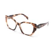 Bruin/Havana Optisch Montuur Prada , Brown , Dames