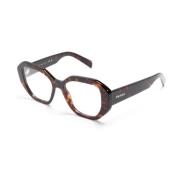 Bruin/Havana Optisch Montuur Prada , Brown , Dames