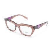 Bruin/Havana Optisch Montuur Stijlvol Model Prada , Brown , Dames