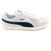 Witte Leren Modieuze Sneakers Puma , White , Heren