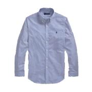 Sportieve Lange Mouw Shirt Ralph Lauren , Blue , Heren