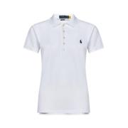 Basis Polo Shirt Ralph Lauren , White , Dames