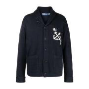 Nautische Logo-Geborduurde Cardigan Ralph Lauren , Blue , Heren