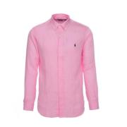 Stijlvolle Linnen Casual Overhemd voor Heren Ralph Lauren , Pink , Her...