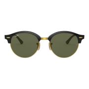 Clic ClubRound Sungles Ray-Ban , Black , Heren