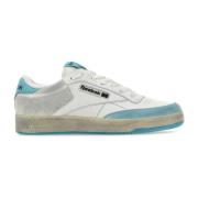 Tweekleurige leren en suède Club C sneakers Reebok , Multicolor , Here...