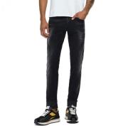 Hyperflex Re-Used White Shades Slim-Fit Jeans Replay , Black , Heren