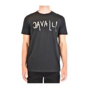 T-Shirt Roberto Cavalli , Black , Heren