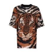 Katoenen T-shirt Roberto Cavalli , Multicolor , Dames