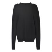 Zwarte Sweaters voor Heren Roberto Cavalli , Black , Dames