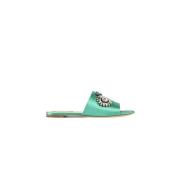 Flat Sandals Rochas , Green , Dames