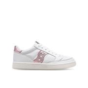 Wit Roze Jazz Court Sneakers Saucony , White , Dames