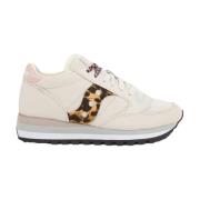 Beige Leren Sneakers Saucony , Beige , Dames