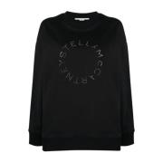 Glam Logo Sweatshirt Stella McCartney , Black , Dames