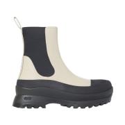 Vegan Leren Enkellaarzen met Vibram® Zool Stella McCartney , Beige , D...