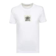 Logo-print Katoenen T-shirt Stella McCartney , White , Dames