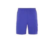 Ultramarijnblauwe Stretchylon Shorts Stone Island , Blue , Heren