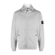 Grijze Aw23 Heren Hoodie Stone Island , Gray , Heren