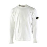 Heren Witte Trui Stone Island , White , Heren