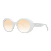 Stijlvolle Witte Zonnebril voor Vrouwen Swarovski , White , Dames